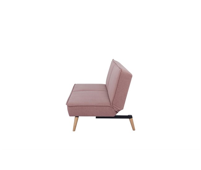 Sofá cama ROSI 3 plazas color rosa Rosa