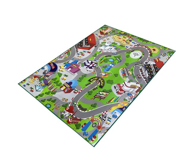 Acomoda Textil – Alfombra Infantil Impermeable y Acolchada. Gris