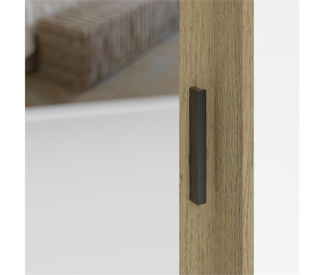 Armario TOUCH II puertas correderas con espejo 150x215cm Roble