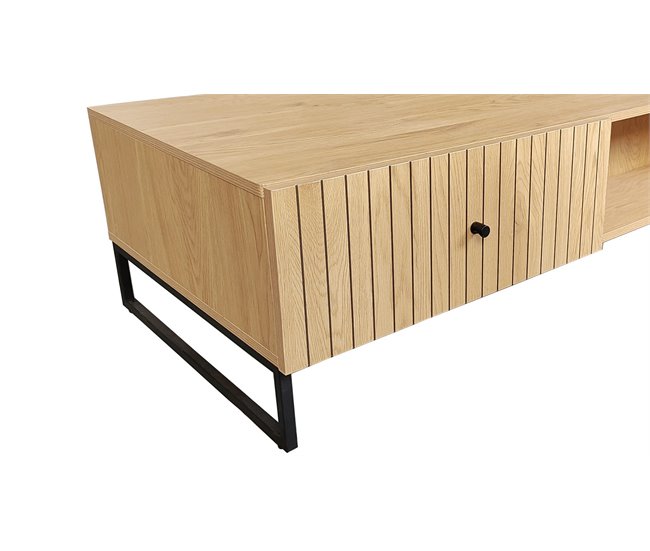 Mesa de centro color roble CRETA Madera