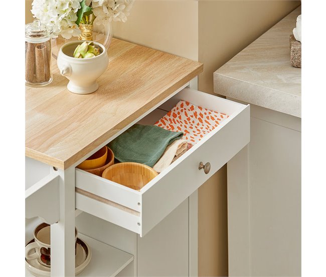 Carrito de Servir FKW46-WN SoBuy Blanco