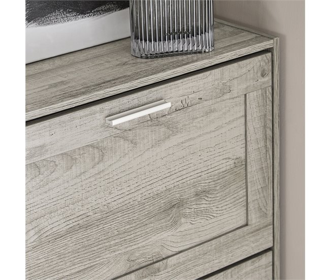 Zapatero con 2 Solapas Organizador FSR137-HG SoBuy Gris