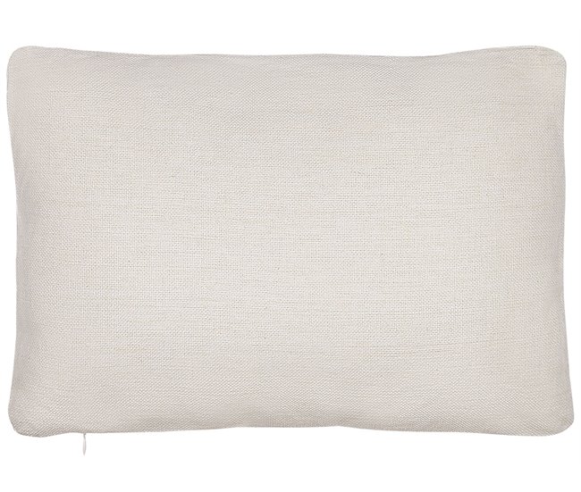 Beliani Cojín decorativo SVEN 30x50 Blanco/ Negro
