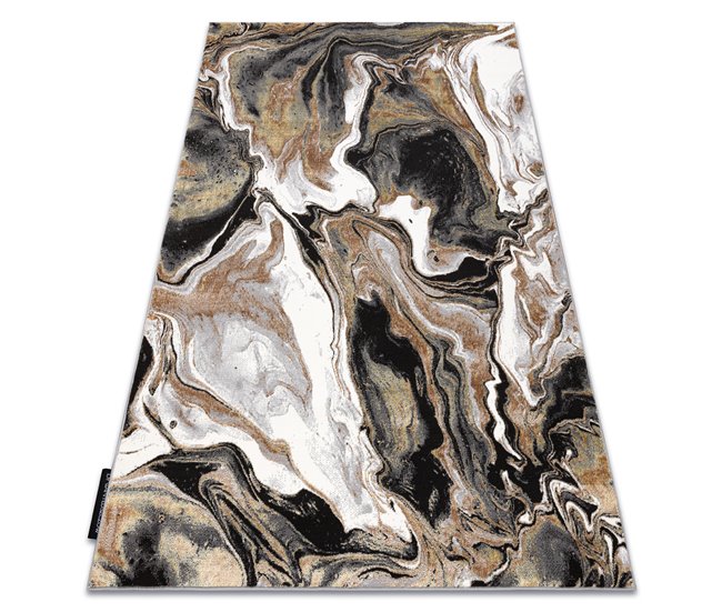 Alfombra DE LUXE moderna 622 Abstracción - Structural 180x270 Crema