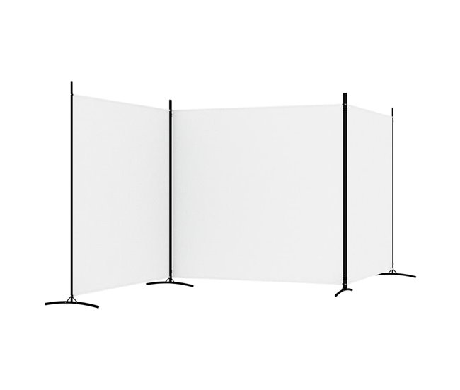 Biombo - Separador Divisor de 3 paneles Blanco