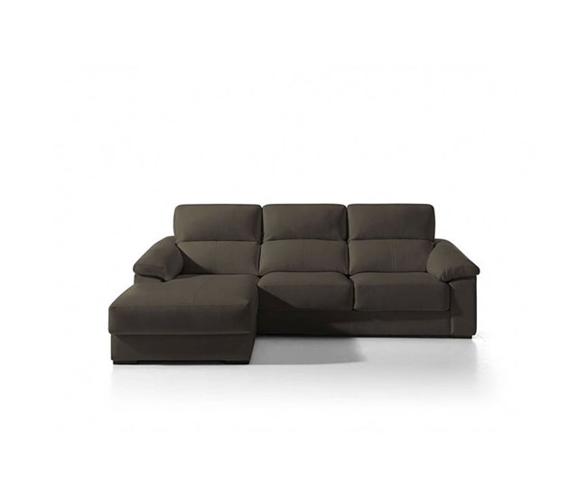 Chaise longue piel WILLY Marron