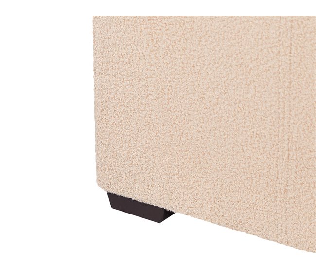 Beliani Cama con somier Bouclé MARMANDE 86x214 Beige