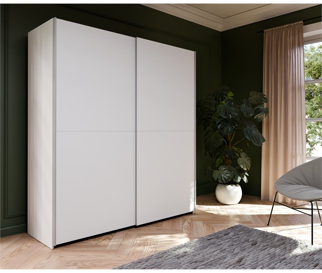 Armario MANDALORE II puertas correderas blanco Blanco