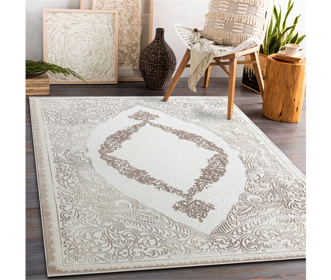 Alfombra CORE 8111 Ornamento Vintage 160x220 Marfil