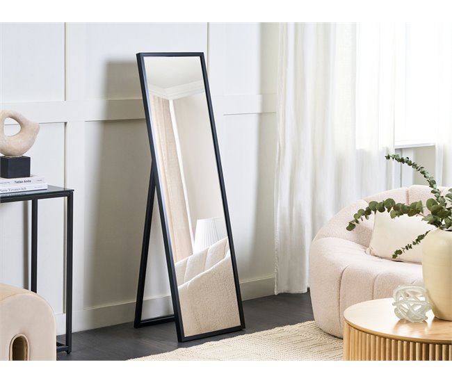 Beliani Espejo de pie TORCY 40x3 Blanco