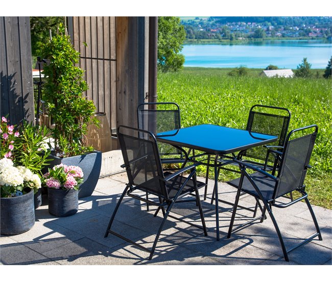 Beliani Conjunto de comedor LIVO Negro