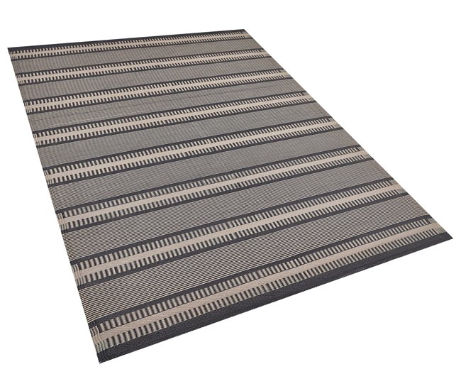 Beliani Alfombra de exterior MANSA 160x230 Negro