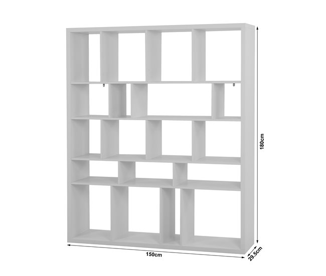 Estantería de 19 huecos SHINE Blanco