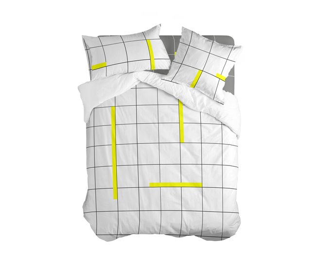 Conforama Funda Nórdica HappyFriday Blanc Firefly Multicolor 140 x 200 cm