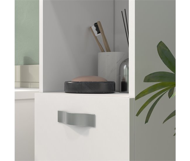 Muebles de Baño Melamina de Madera kleankin, hogar - baño Blanco