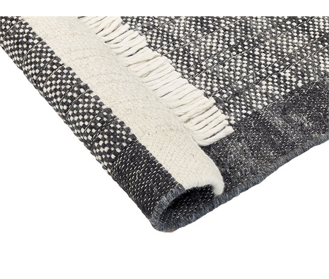 Beliani De pelo corto ATLANTI 160x230 Blanco/ Beige