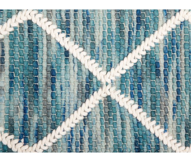 Beliani Alfombra de pelo corto BELENLI 140x200 Azul Claro