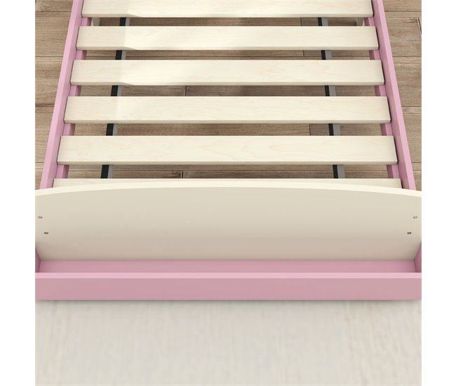 Cama Infantil MDF, Contrachapado AIYAPLAY 150x77 Rosa
