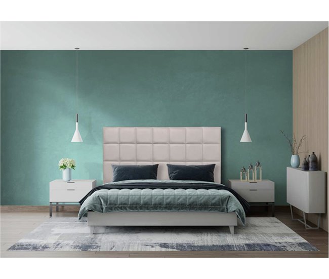 Cabecero MIAMI en piel sintética Beige