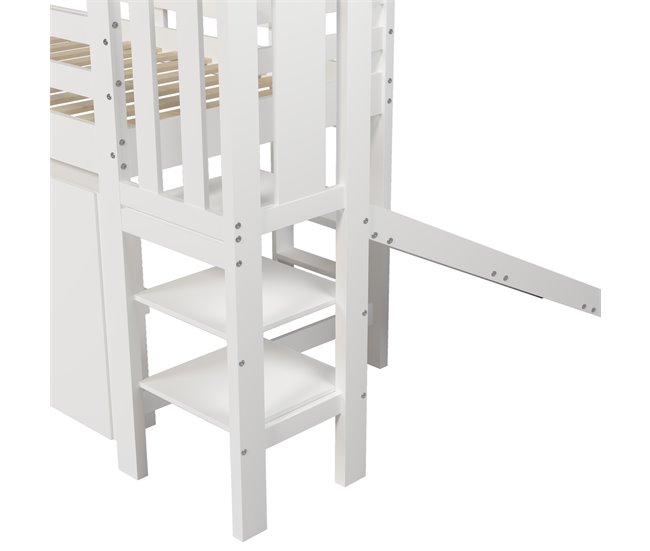 Cama alta para niños Blanco