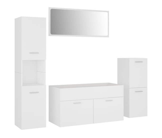 Conjunto De Muebles De Baño 90 Blanco