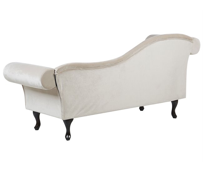 Beliani Chaise longue izquierdo Terciopelo LATTES Azul/ Verde