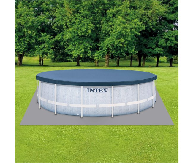 Piscina desmontable circular Chevron Prism Frame INTEX Gris
