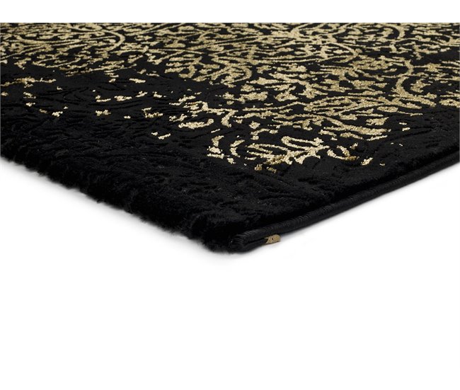 Alfombra abstracta GOLD - ATTICGO 140x200 Negro