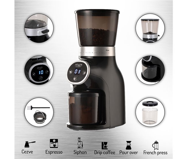 Molinillo de café Adler AD4450 Negro