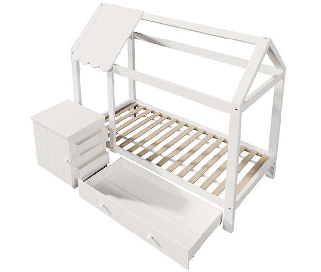 Camas infantiles 162x205 Blanco