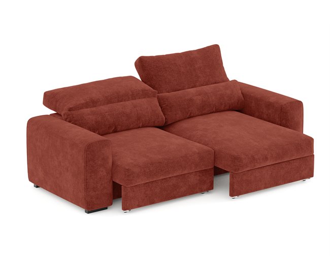 Sofá LANDON convertible en cama Marron