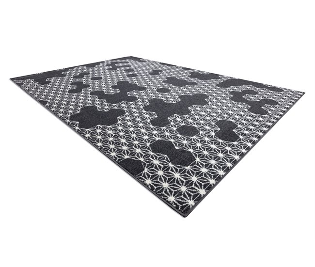 Alfombra HEOS 78547 HEXÁGONO ROMPECABEZAS 160x220 Antracita