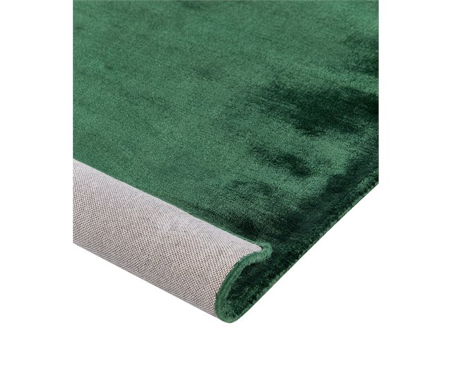 Beliani Alfombra de pelo corto GESI II 200x300 Verde Oscuro