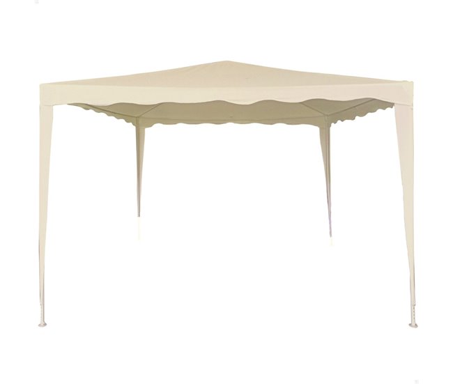 Cenador crema 300x300x240 Aktive Garden Crema