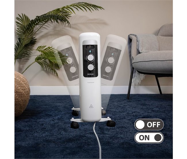 Cecotec Radiador de Aceite ReadyWarm 550 Space Blanco