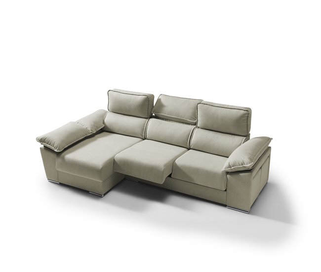 Chaise longue con arcon DIWY Beige
