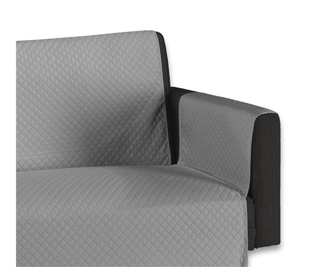 Funda Protectora de Sofá Acolchada Gris Claro