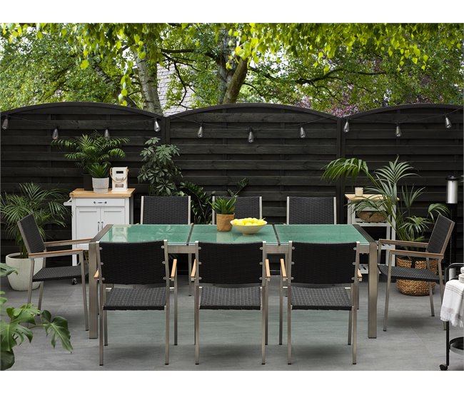 Beliani Conjunto de comedor GROSSETO Negro