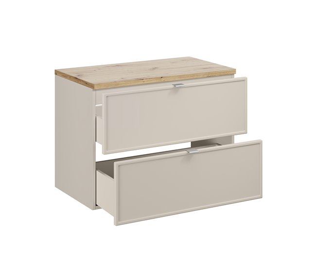 Mueble bajo lavabo encimera Alba 80 Beige