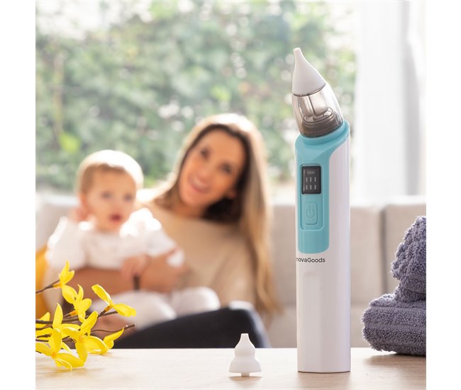 Aspirador Nasal Recargable para Bebés Blanco