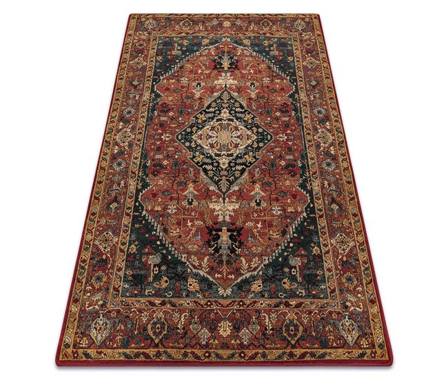 Alfombra de lana SUPERIOR Kasim marco 235x350 Rojo