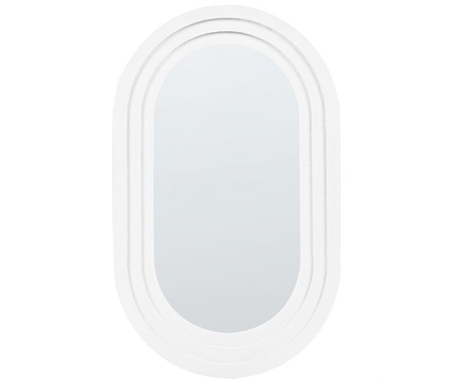Beliani Espejo MASSILLY 43x4 Blanco