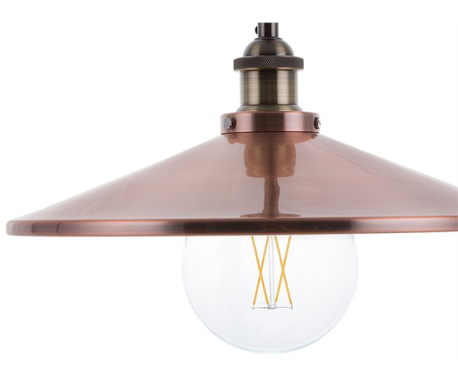 Beliani Lámpara colgante PELLY Cobre