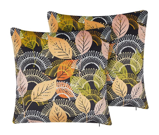 Beliani Cojín decorativo LAGURUS Multicolor