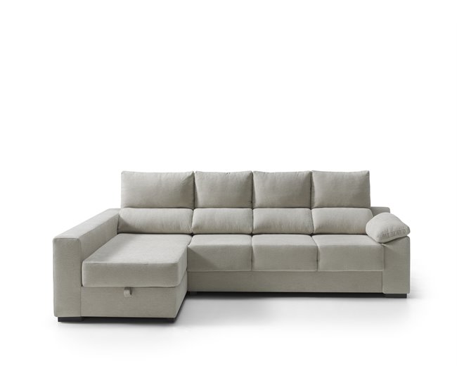 Chaise longue reversible con arcón PALA Antracita