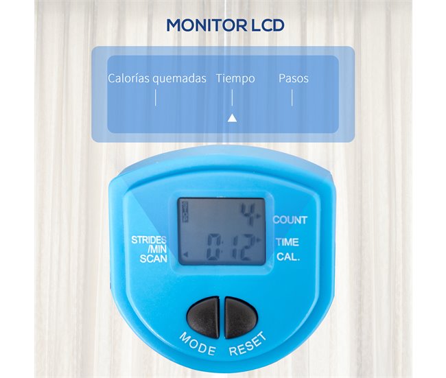 Máquina de Step Acero, ABS HOMCOM, deportes y ocio - fitness Negro