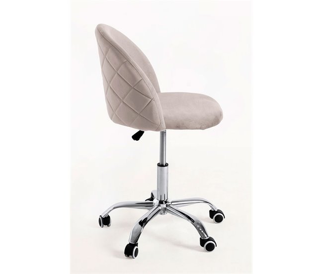 Silla Vint Terciopelo Office Gris