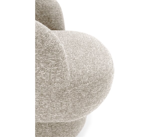 Sillón decorativo rotativo DALI color beige Beige