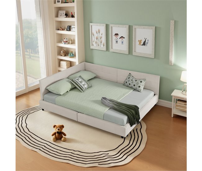 Camas de matrimonio 216x173 Beige