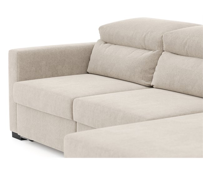 Chaise longue ARAM convertible en cama Beige